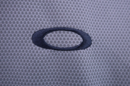 OAKLEY(オークリー) ポロシャツ 白グレー メンズ XL A-3