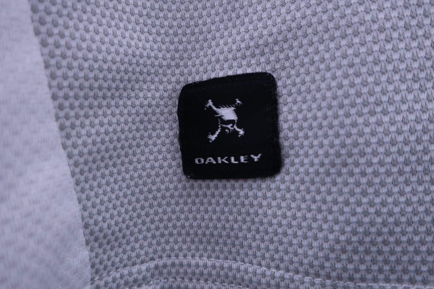 OAKLEY(オークリー) ポロシャツ 白グレー メンズ XL A-4