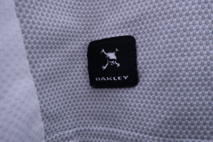 OAKLEY(オークリー) ポロシャツ 白グレー メンズ XL A-4