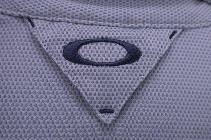 OAKLEY(オークリー) ポロシャツ 白グレー メンズ XL A-6