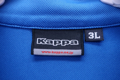 Kappa(カッパ) 半袖ハーフジップシャツ 青 メンズ 3L B-3