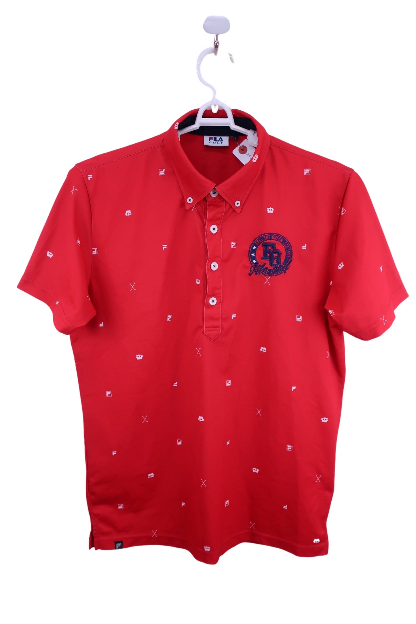 FILA GOLF(フィラゴルフ) ポロシャツ 赤 メンズ L B-1