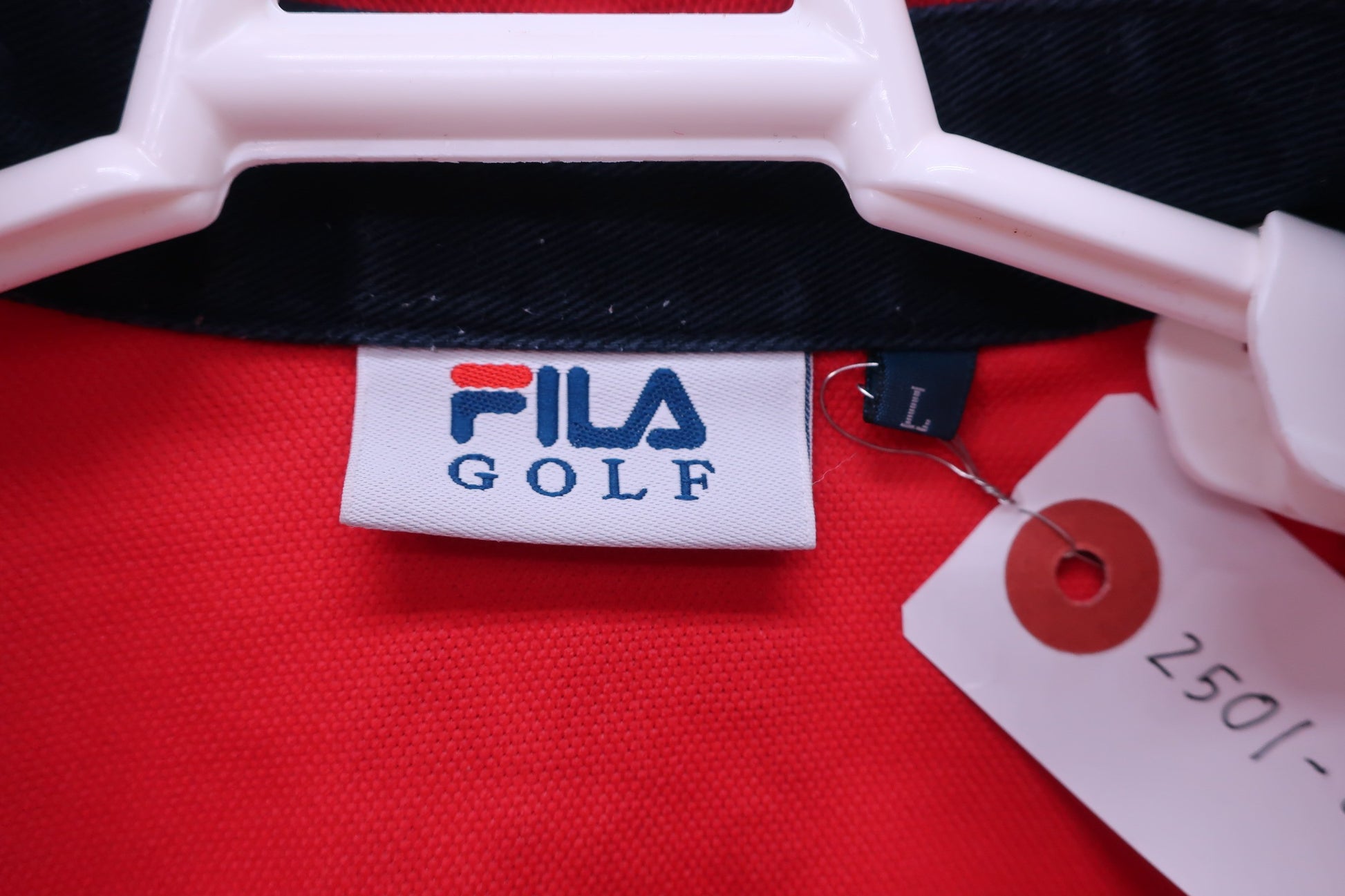 FILA GOLF(フィラゴルフ) ポロシャツ 赤 メンズ L B-2