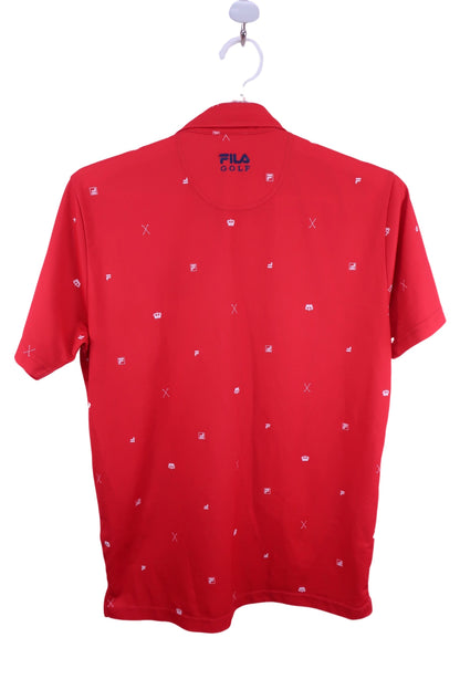 FILA GOLF(フィラゴルフ) ポロシャツ 赤 メンズ L B-6