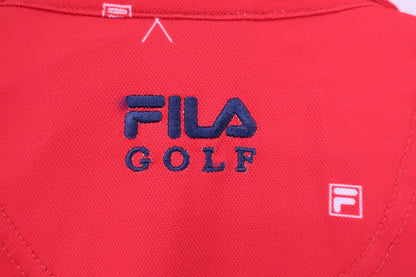 FILA GOLF(フィラゴルフ) ポロシャツ 赤 メンズ L B-7