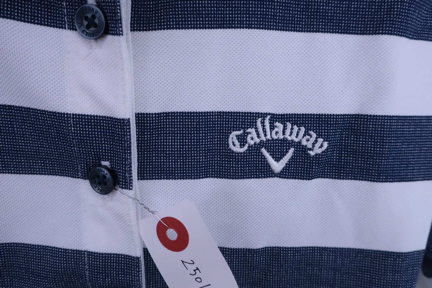 Callaway(キャロウェイ) ポロシャツ 白ネイビーボーダー レディース S 241-9157700 A-3