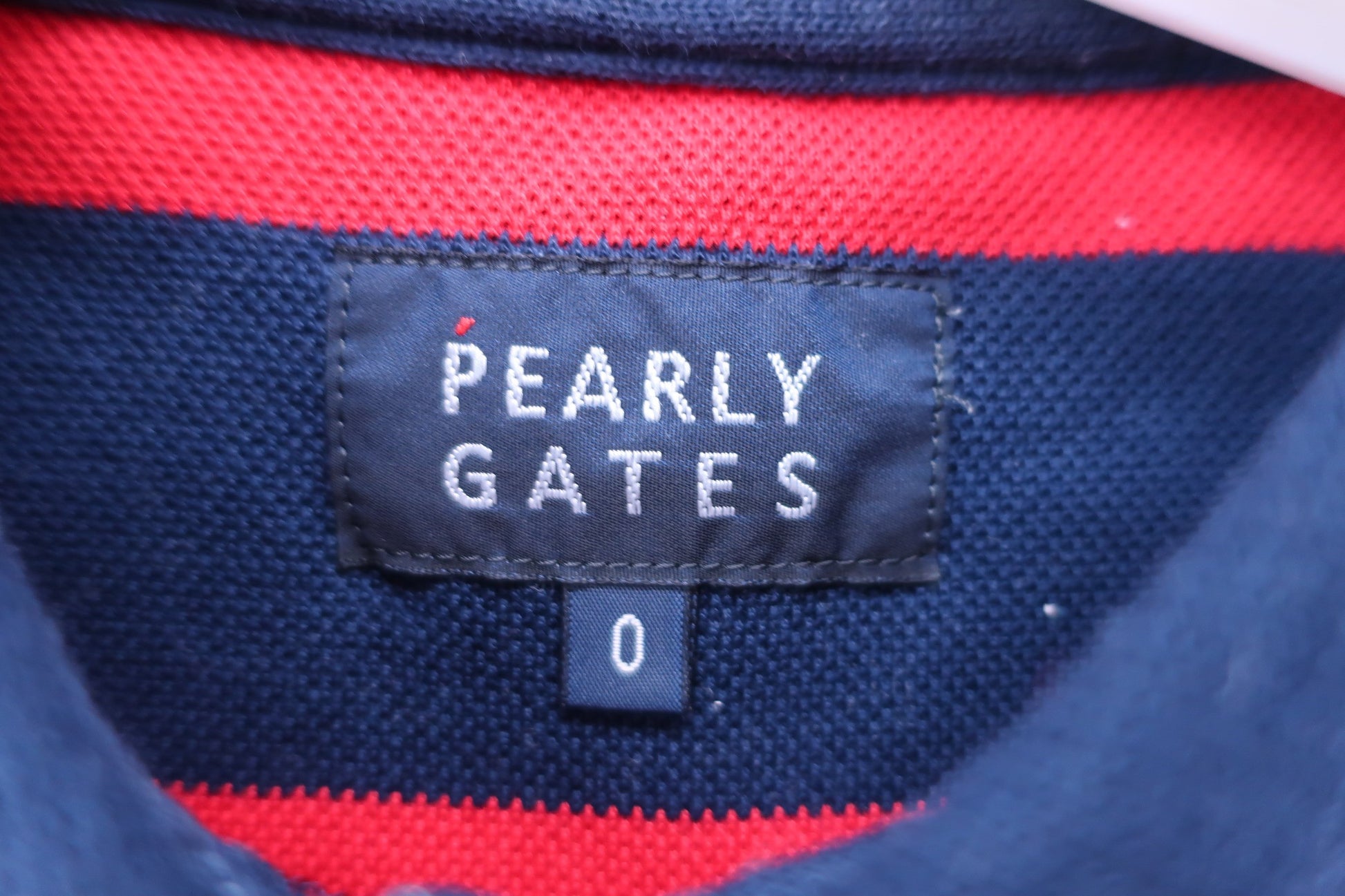 PEARLY GATES(パーリーゲイツ) ポロシャツ ネイビー赤ボーダー レディース 0 055-0160498 A-2