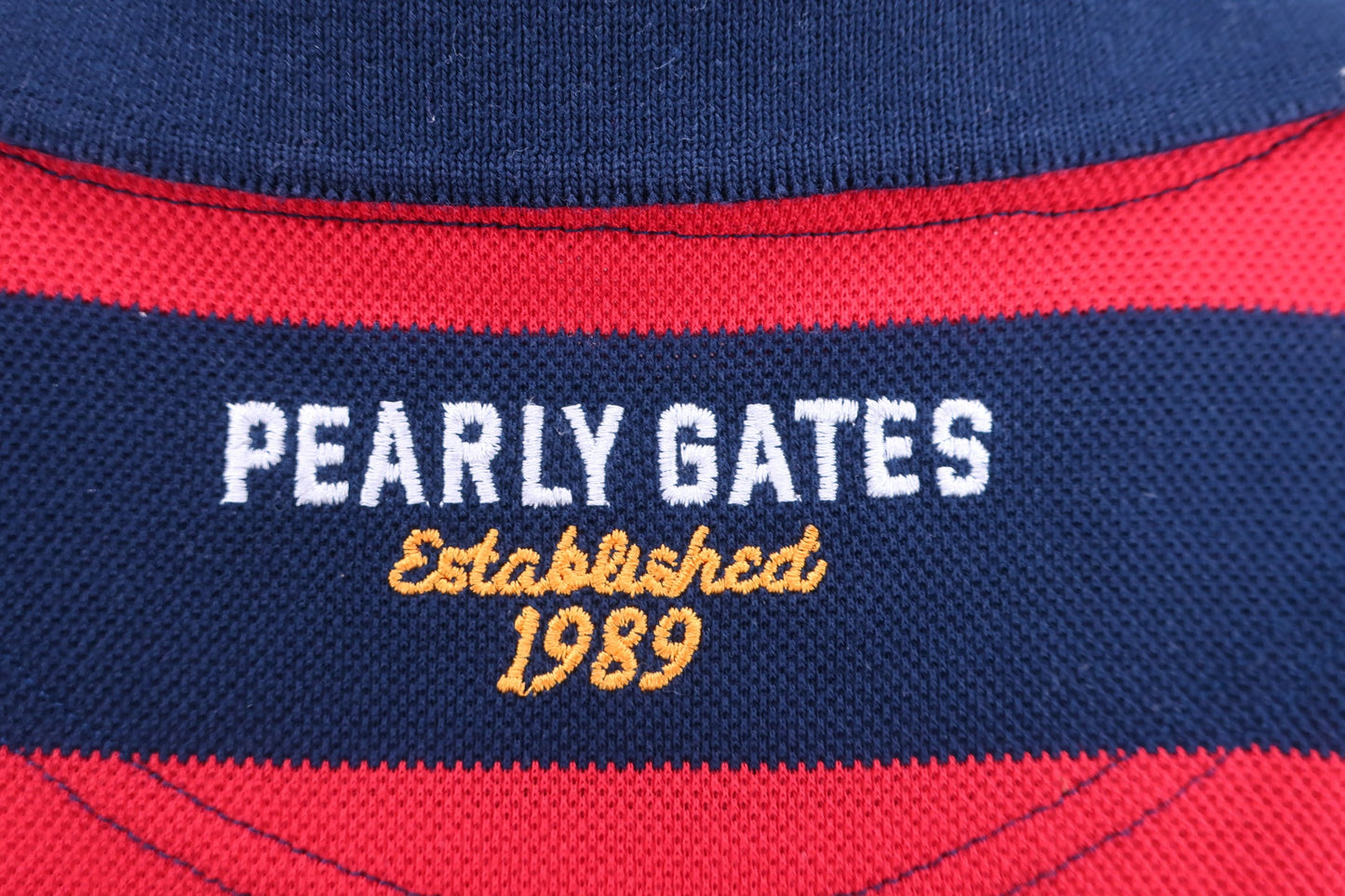 PEARLY GATES(パーリーゲイツ) ポロシャツ ネイビー赤ボーダー レディース 0 055-0160498 A-6