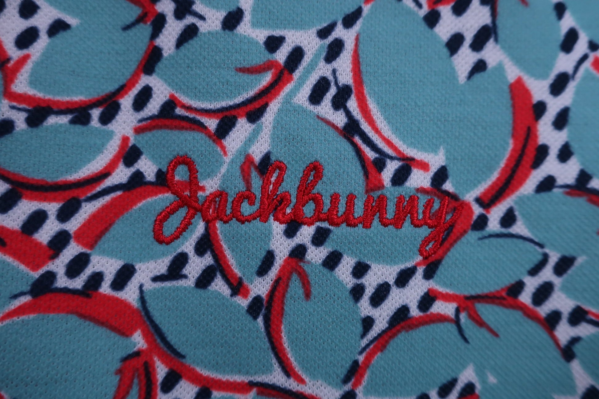 Jack Bunny(ジャックバニー) ポロシャツ 水色総柄 レディース 0 263-8160522 B-2
