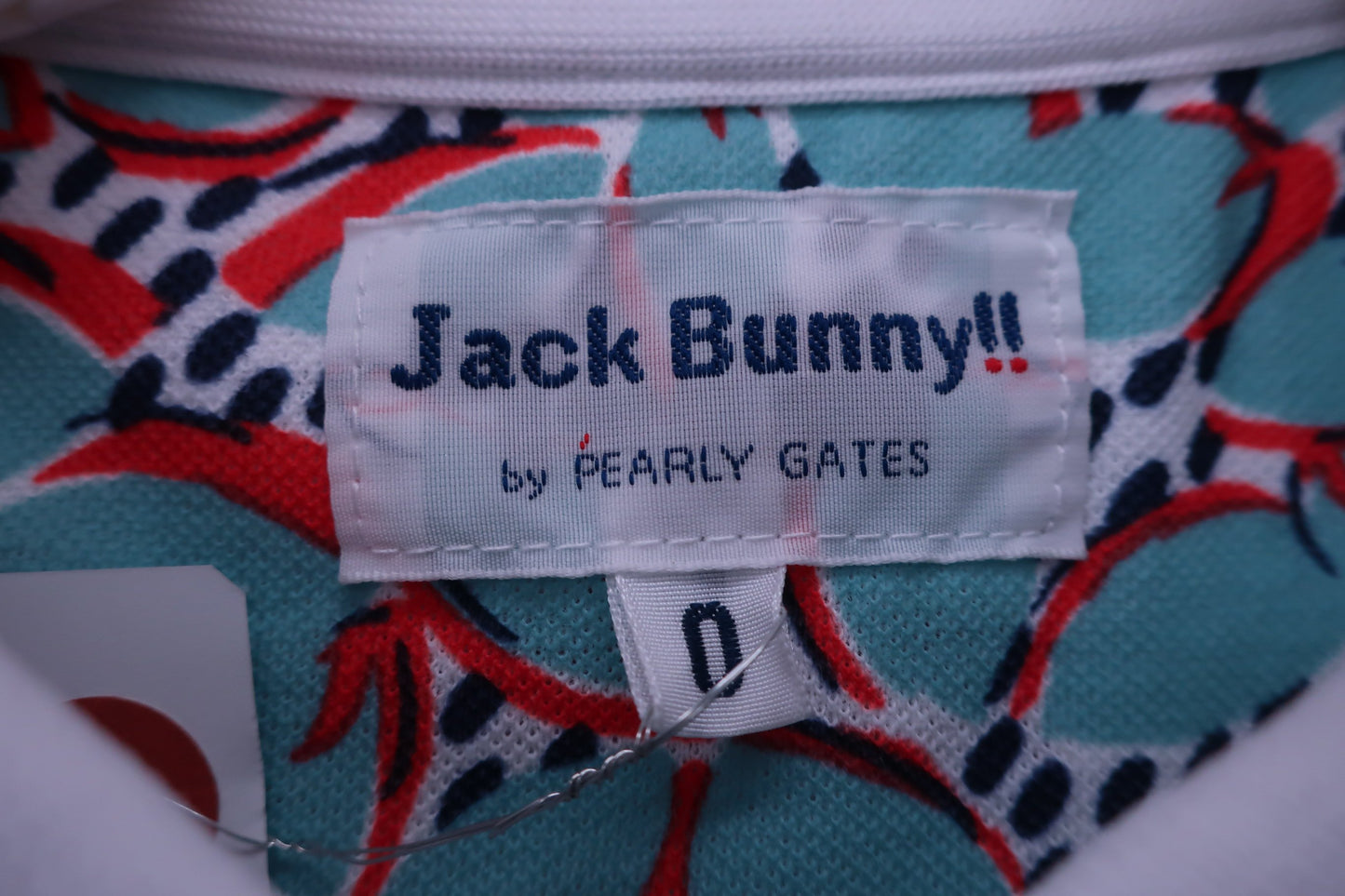 Jack Bunny(ジャックバニー) ポロシャツ 水色総柄 レディース 0 263-8160522 B-3