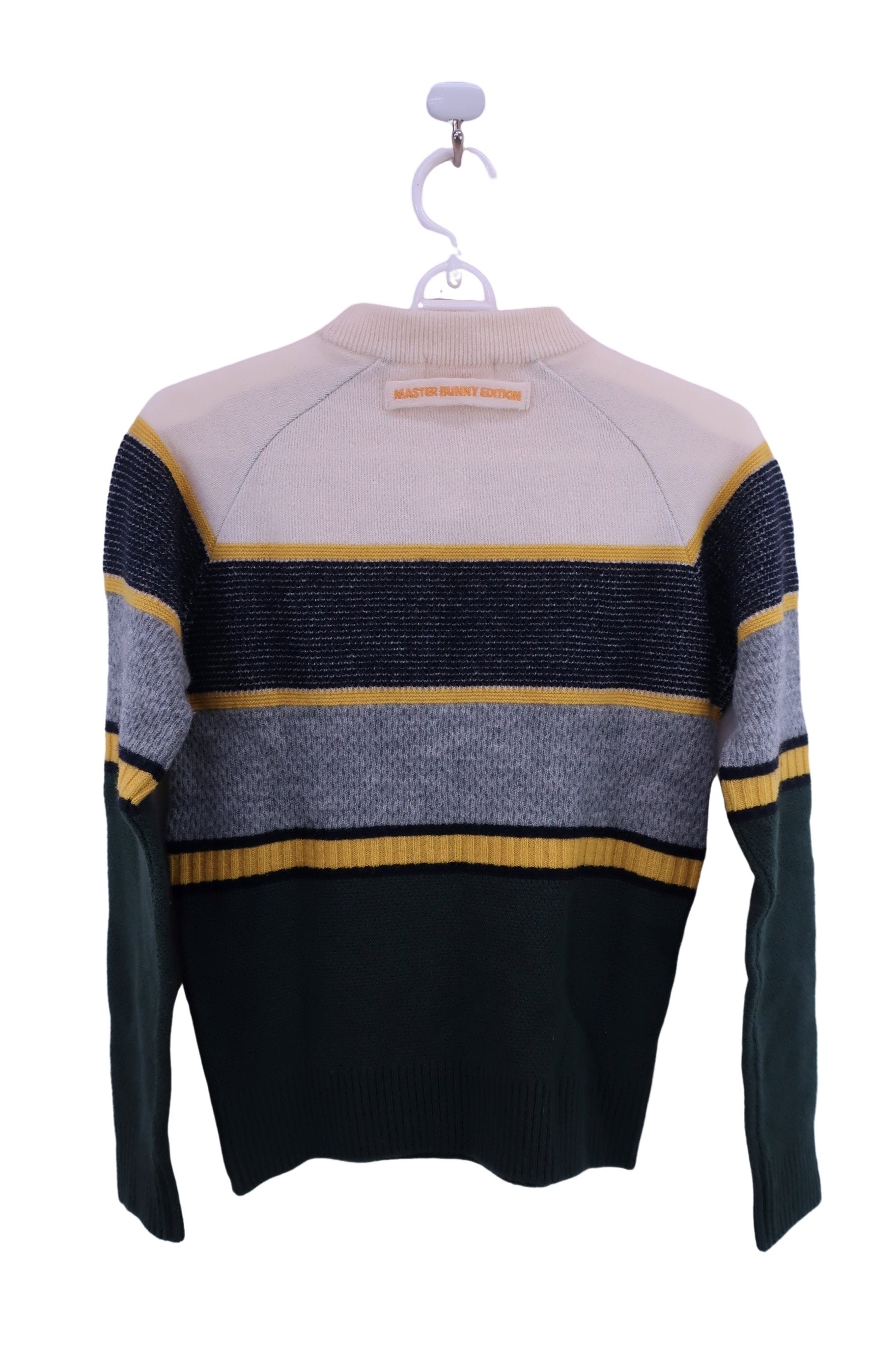 MASTER BUNNY EDITION(マスターバニーエディション) セーター 白グレーボーダー レディース 0 159-8270106 A-4