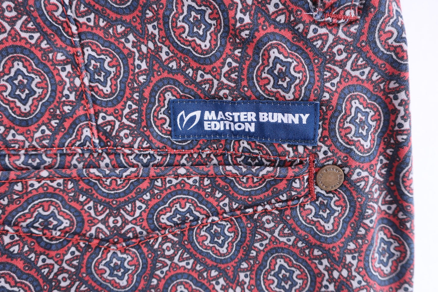 MASTER BUNNY EDITION(マスターバニーエディション) パンツ 赤紺総柄 メンズ 6 158-6231909 B-7