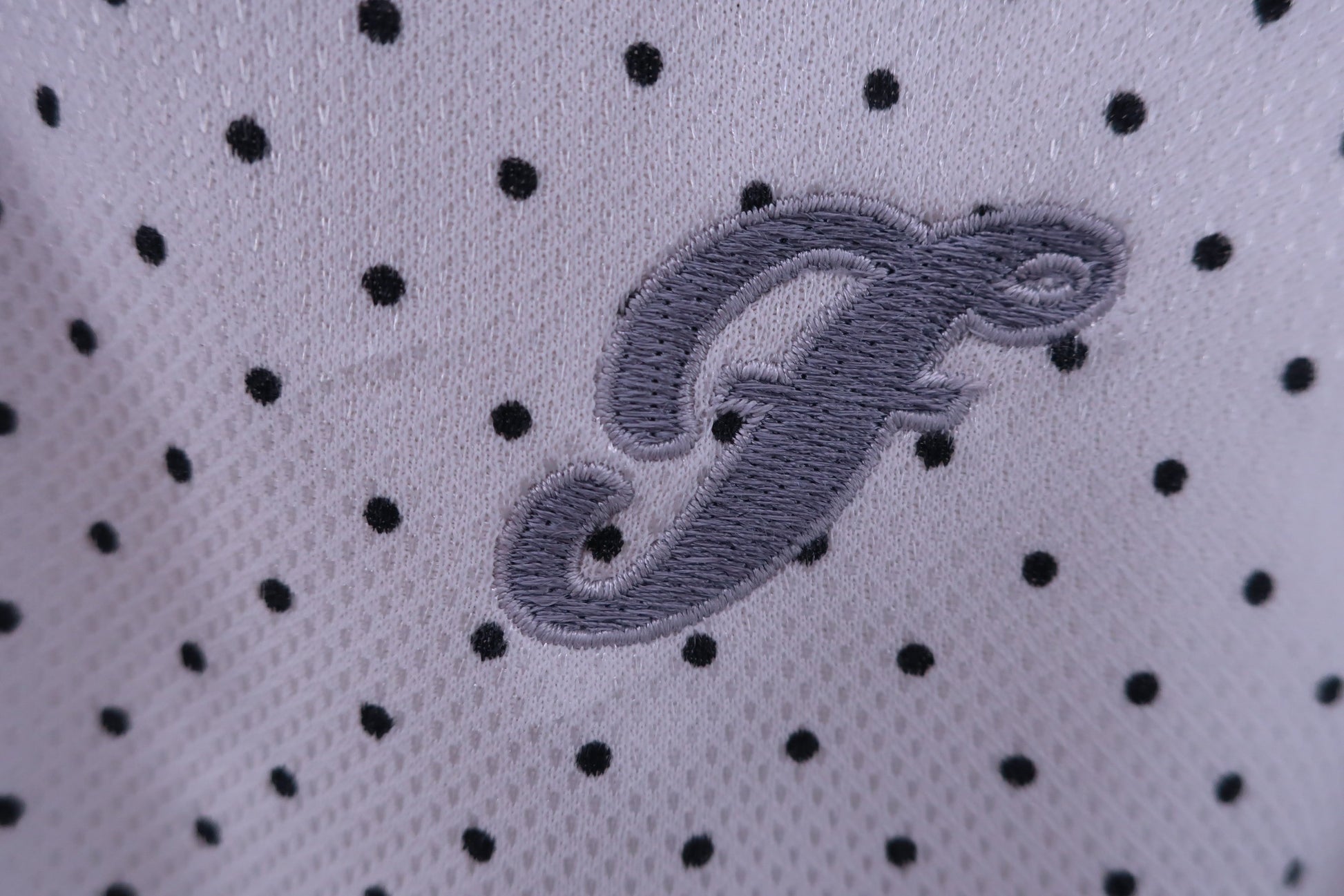 FILA GOLF(フィラゴルフ) ポロシャツ 白ドット柄 メンズ L B-4