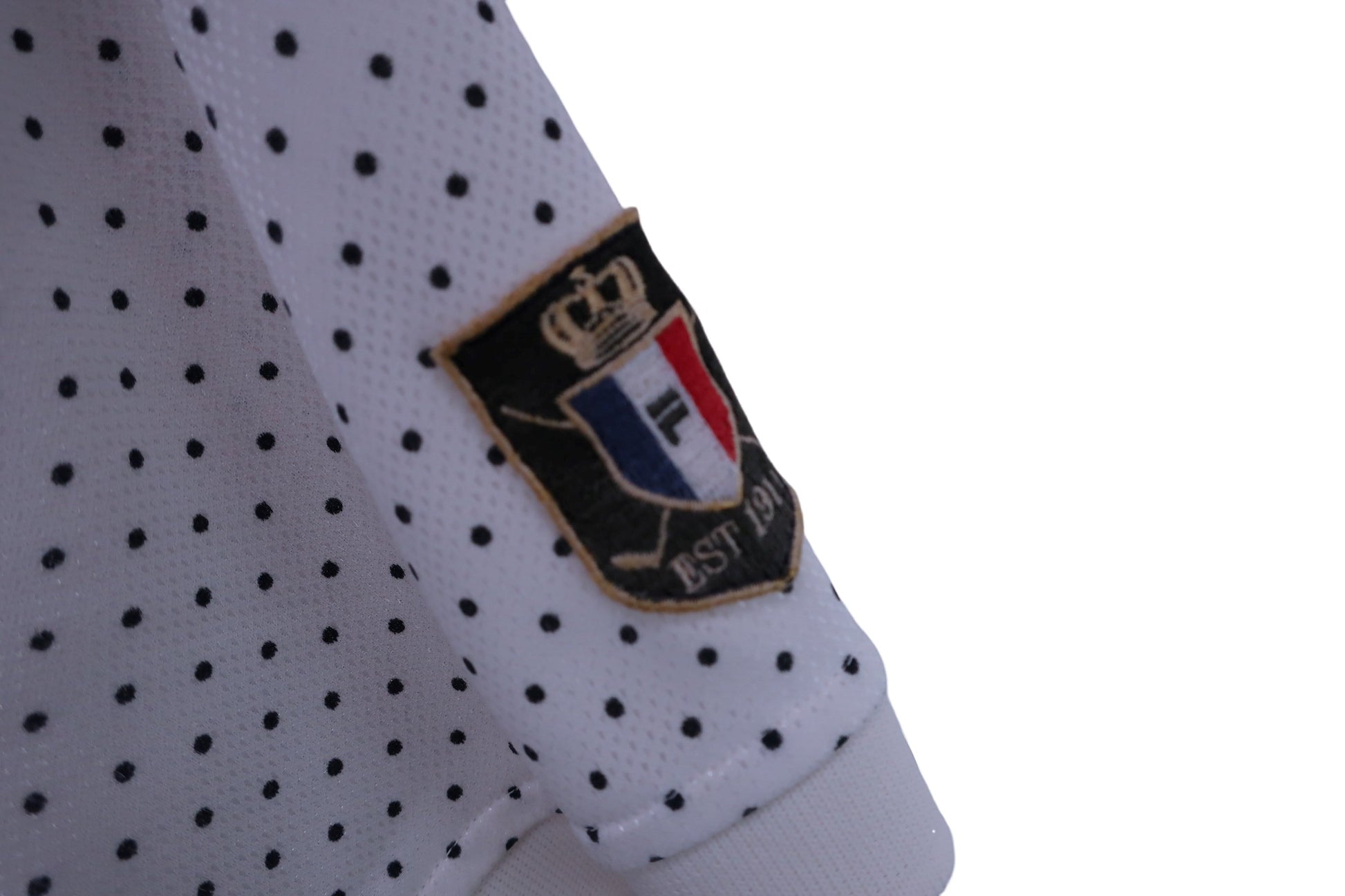 FILA GOLF(フィラゴルフ) ポロシャツ 白ドット柄 メンズ L B-6