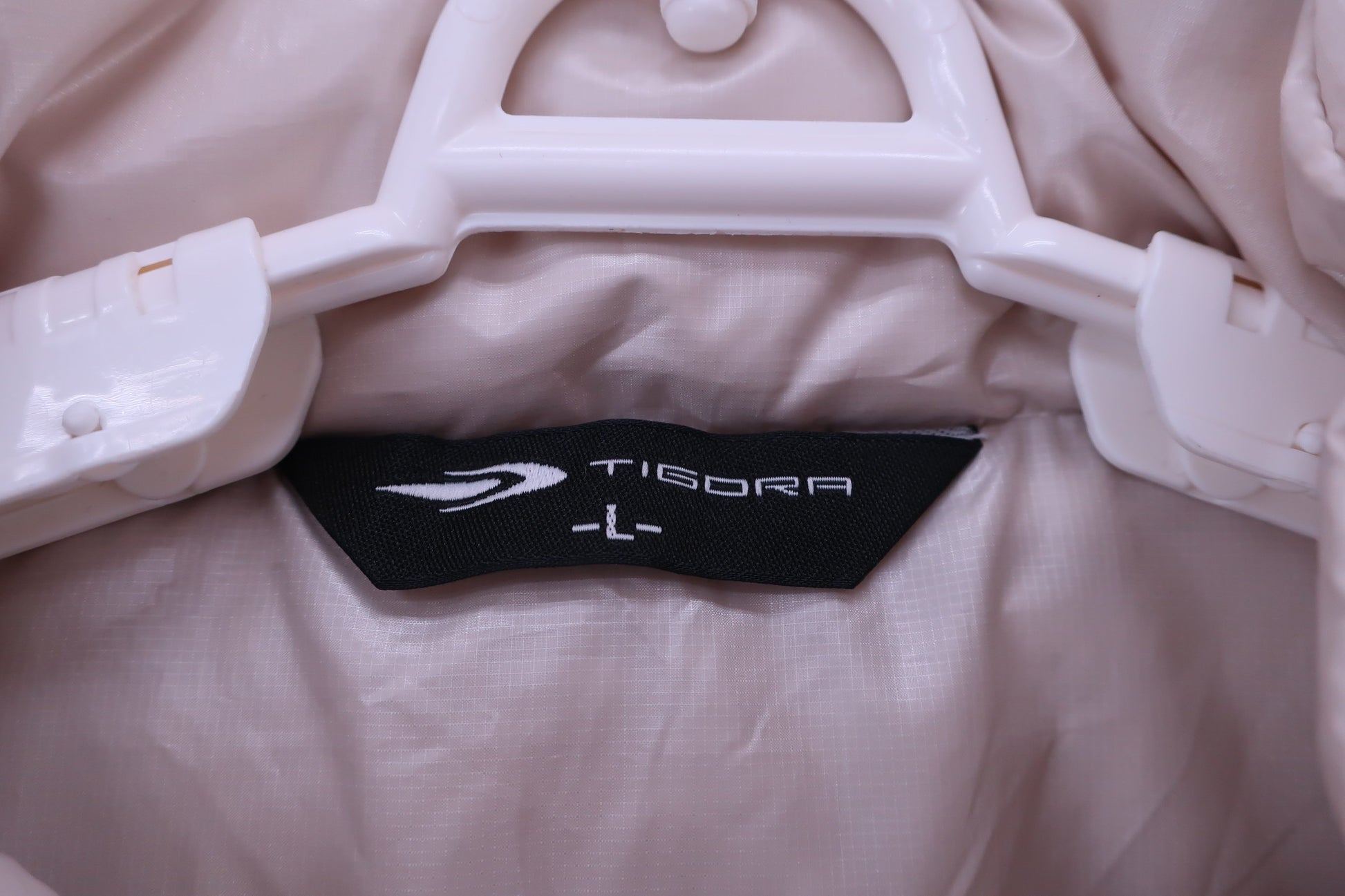 TIGORA(ティゴラ) 半袖ダウンジャケット クリーム色 メンズ L B-3