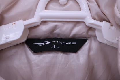 TIGORA(ティゴラ) 半袖ダウンジャケット クリーム色 メンズ L B-3