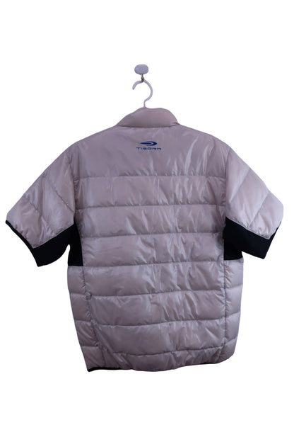 TIGORA(ティゴラ) 半袖ダウンジャケット クリーム色 メンズ L B-5