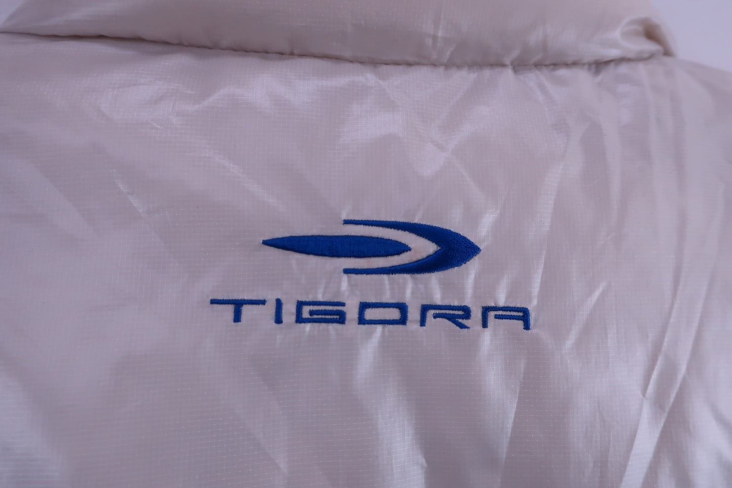 TIGORA(ティゴラ) 半袖ダウンジャケット クリーム色 メンズ L B-6