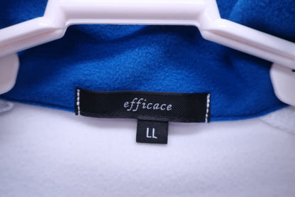 efficace(エフィカス) 長袖ハーフジップシャツ 白 メンズ LL B-2