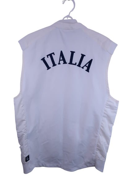 PUMA(プーマ) ジップアップベスト 白 メンズ L B-4