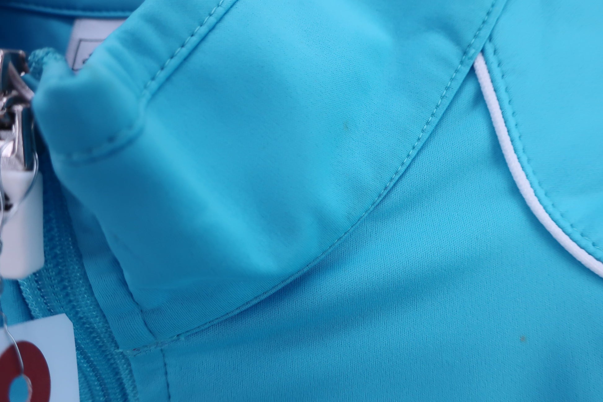 adidas(アディダス) ハーフジップシャツ 水色 メンズ L B-4