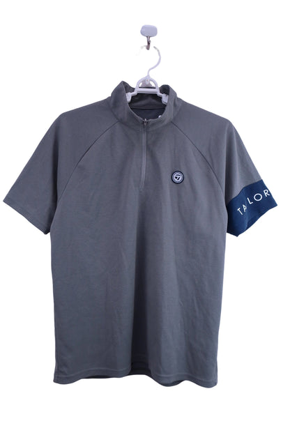 TaylorMade(テーラーメイド) ハーフジップシャツ グレー メンズ M B-1