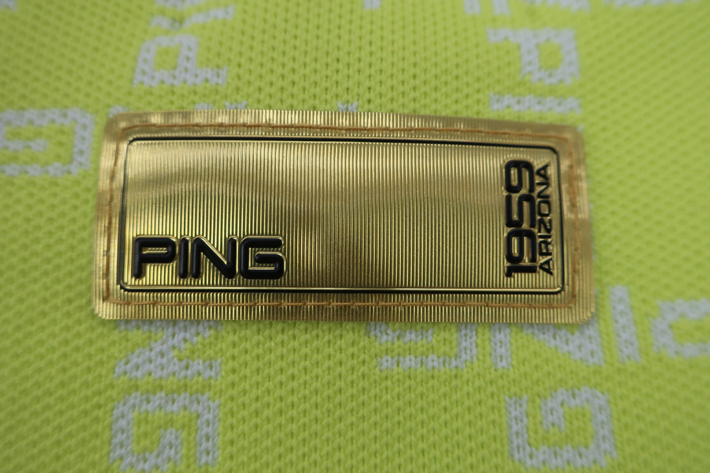 PING(ピン) トレーナー 黄色白文字柄 レディース S 622-3270890 A-5