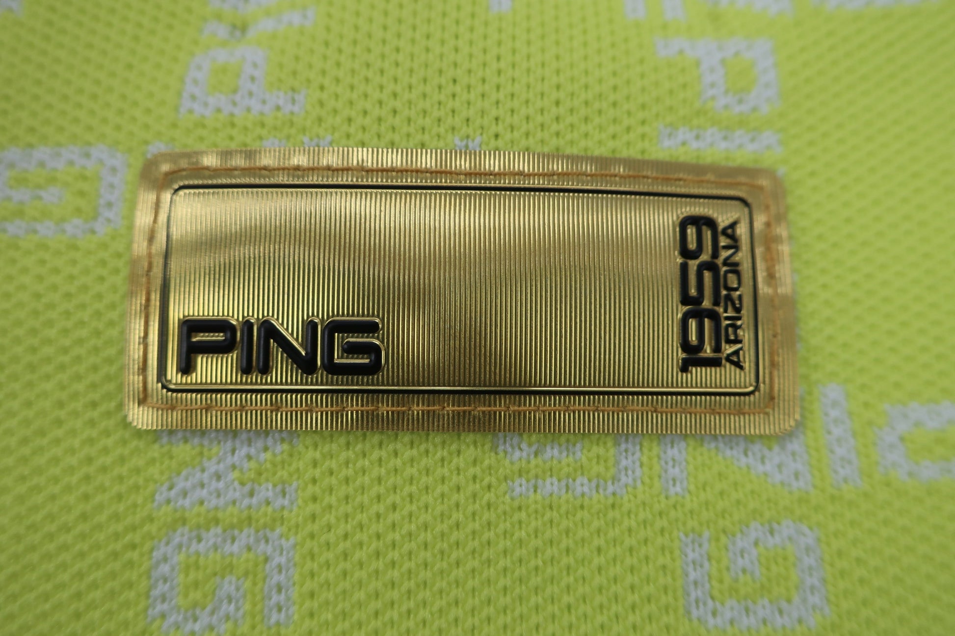 PING(ピン) トレーナー 黄色白文字柄 レディース S 622-3270890 A-5