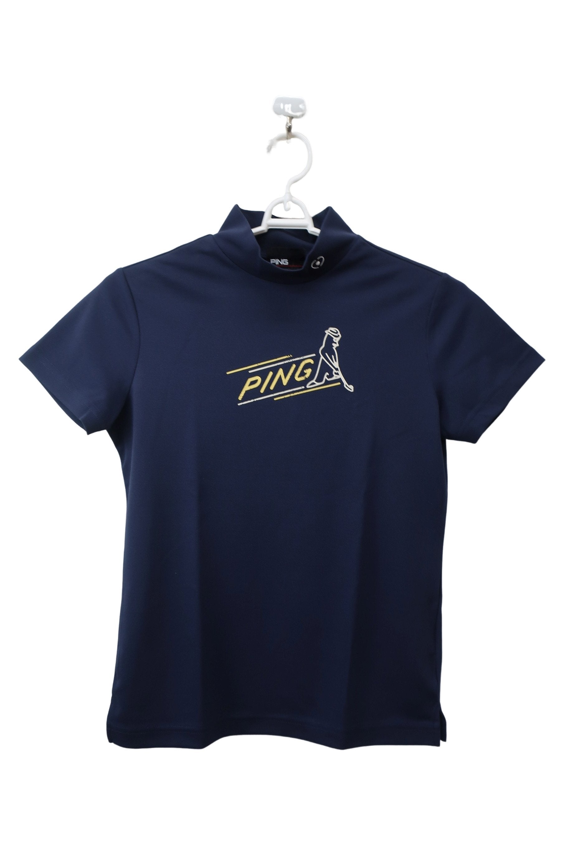PING(ピン) 半袖モックネックシャツ ネイビー レディース S 622-3168312 A-1