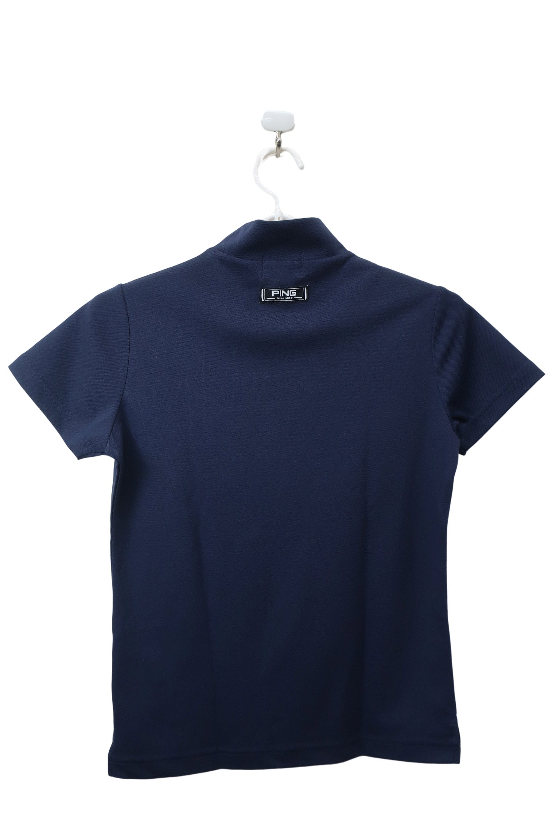 PING(ピン) 半袖モックネックシャツ ネイビー レディース S 622-3168312 A-5