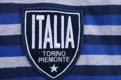 Kappa(カッパ) ハイネックシャツ 青系ボーダー メンズ L B-2