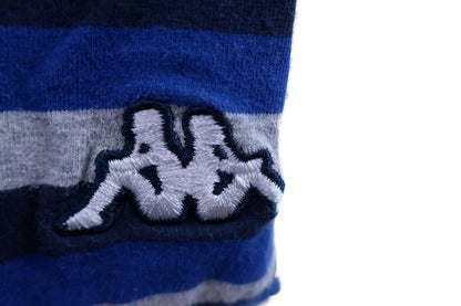 Kappa(カッパ) ハイネックシャツ 青系ボーダー メンズ L B-4