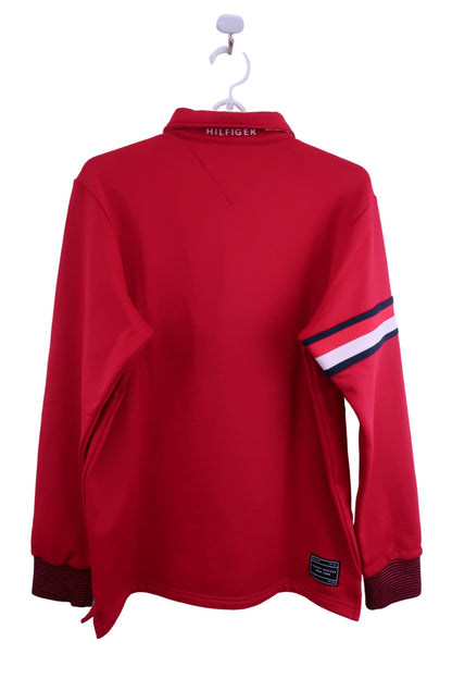 TOMMY HILFIGER GOLF(トミーヒルフィガーゴルフ) 長袖ポロシャツ ワインレッド メンズ L B-7