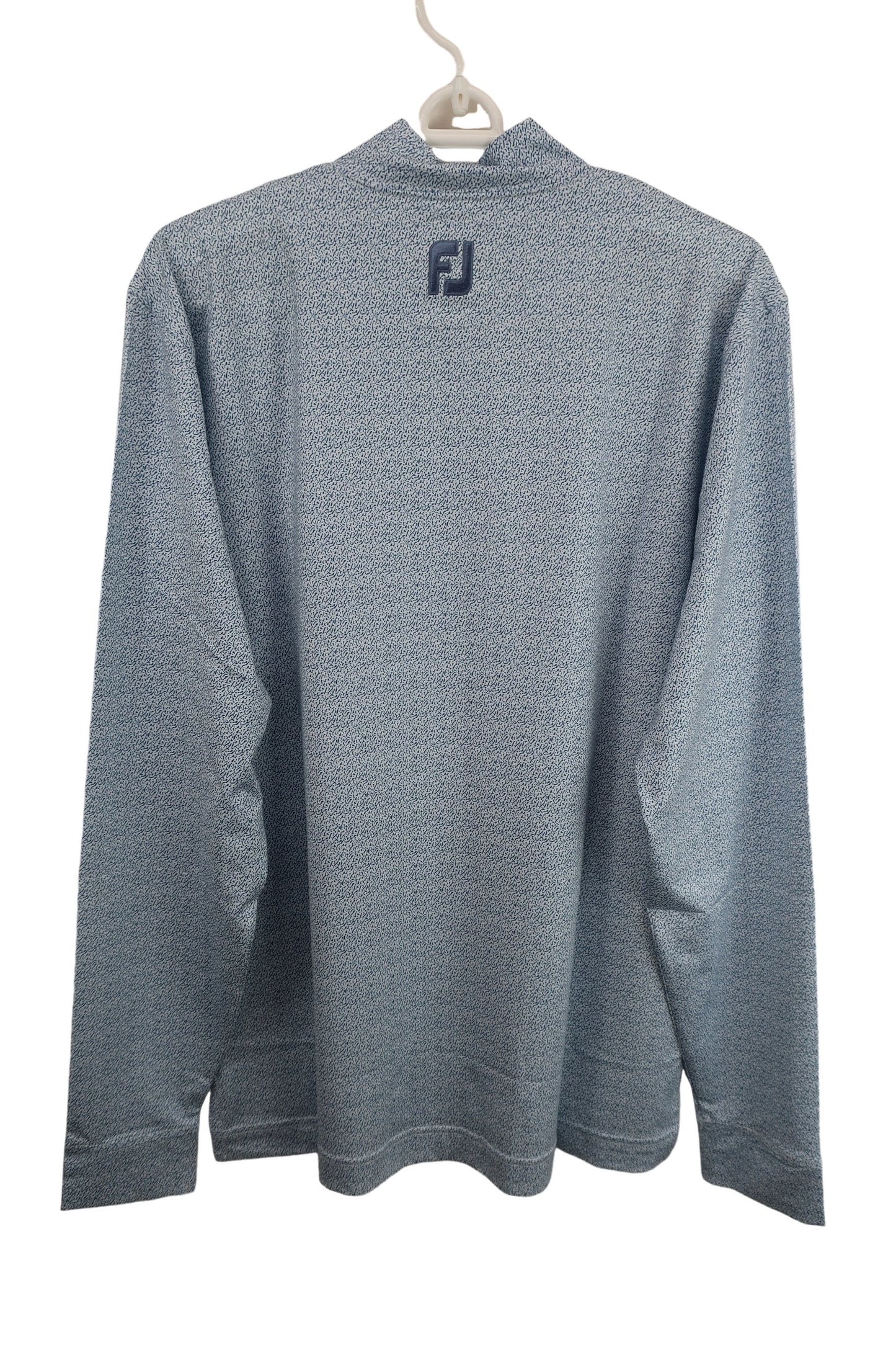 FOOTJOY(フットジョイ) 長袖モックネックシャツ 白青 メンズ L FJ-F18-S13 N-4