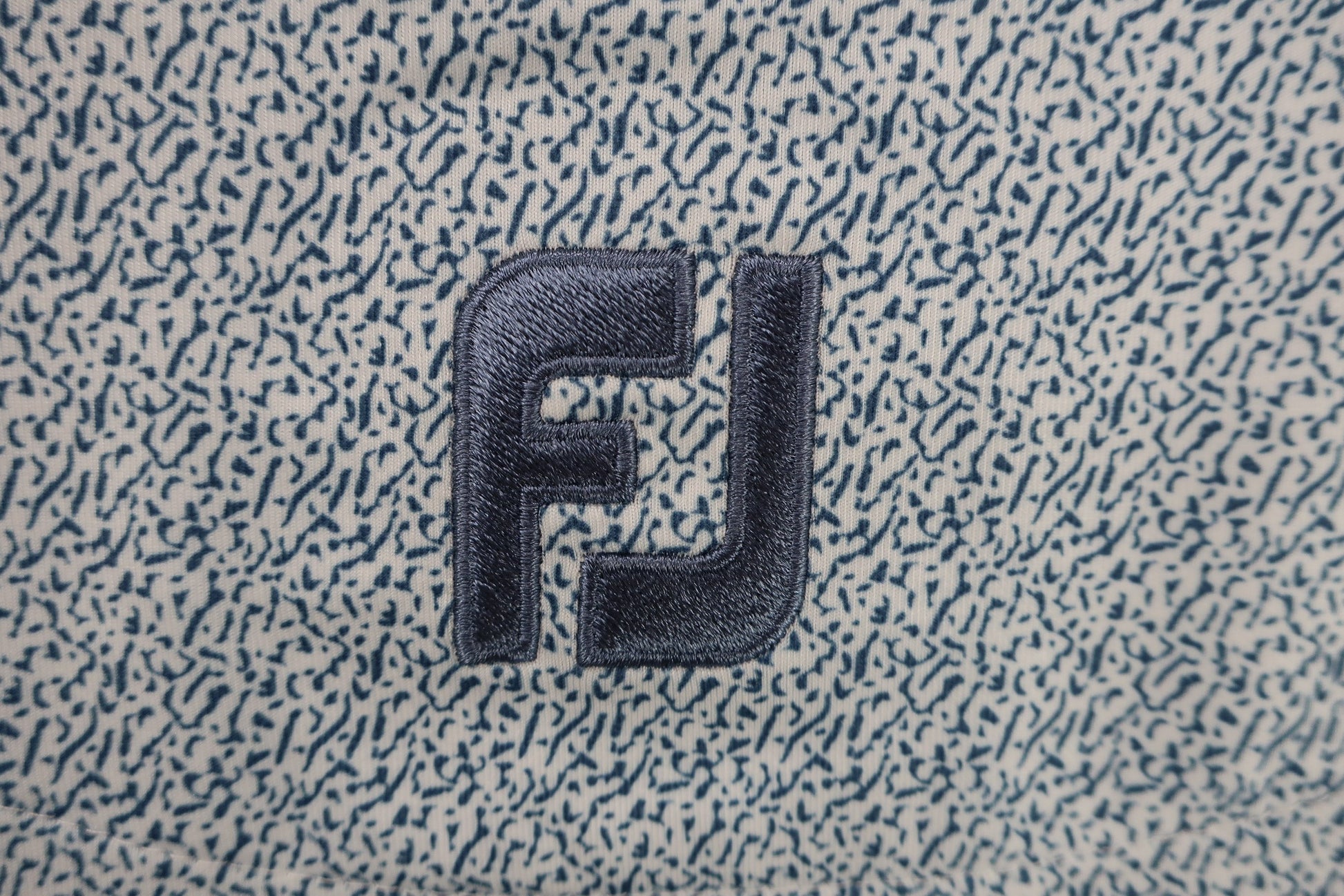 FOOTJOY(フットジョイ) 長袖モックネックシャツ 白青 メンズ L FJ-F18-S13 N-5