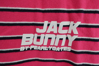 Jack Bunny(ジャックバニー) 長袖ハイネックシャツ ピンクボーダー メンズ 6 262-5266113 N-2
