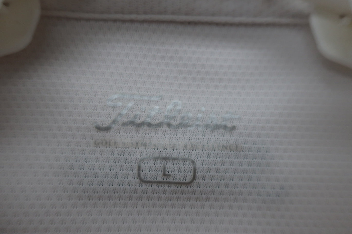 Titleist(タイトリスト) ポロシャツ 白オレンジ メンズ L B-4