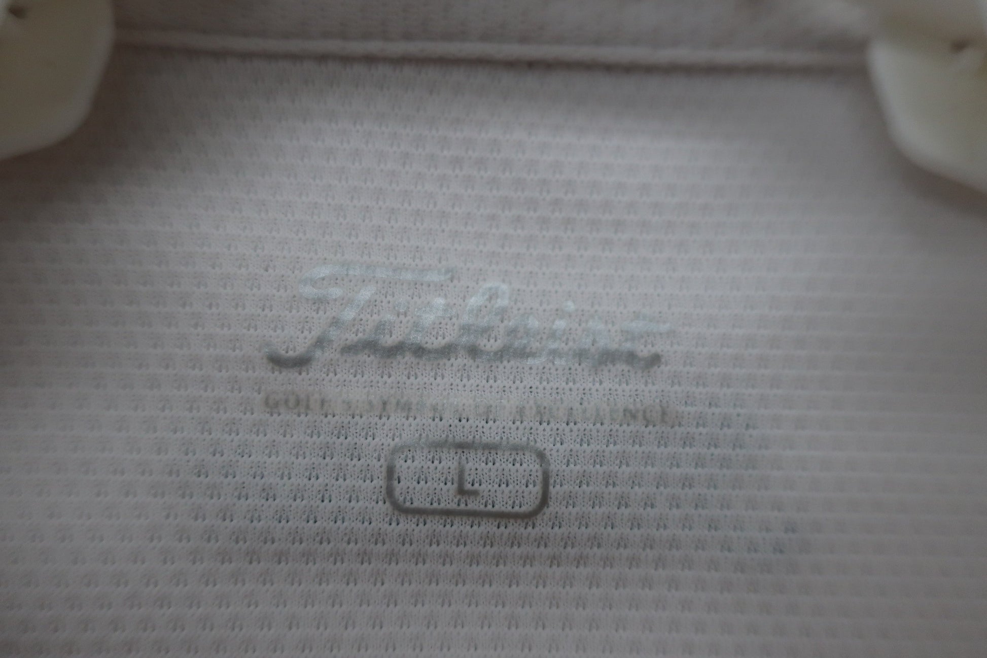 Titleist(タイトリスト) ポロシャツ 白オレンジ メンズ L B-4