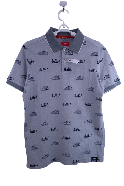 New Balance golf(ニューバランスゴルフ) ポロシャツ グレースニーカー柄 メンズ 6 012-7160017 A-1
