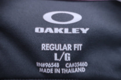 OAKLEY(オークリー) ポロシャツ グレー赤 メンズ L A-3
