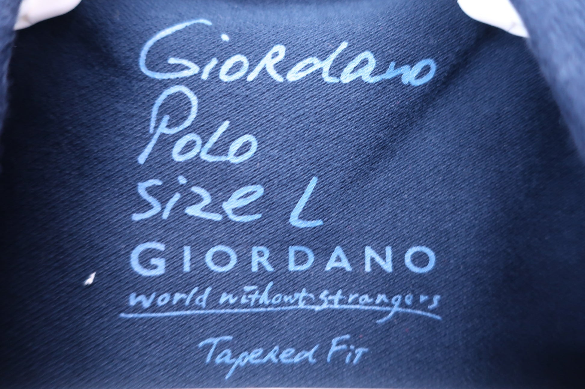 GIORDANO(ジョルダーノ) ポロシャツ ネイビー メンズ L A-2