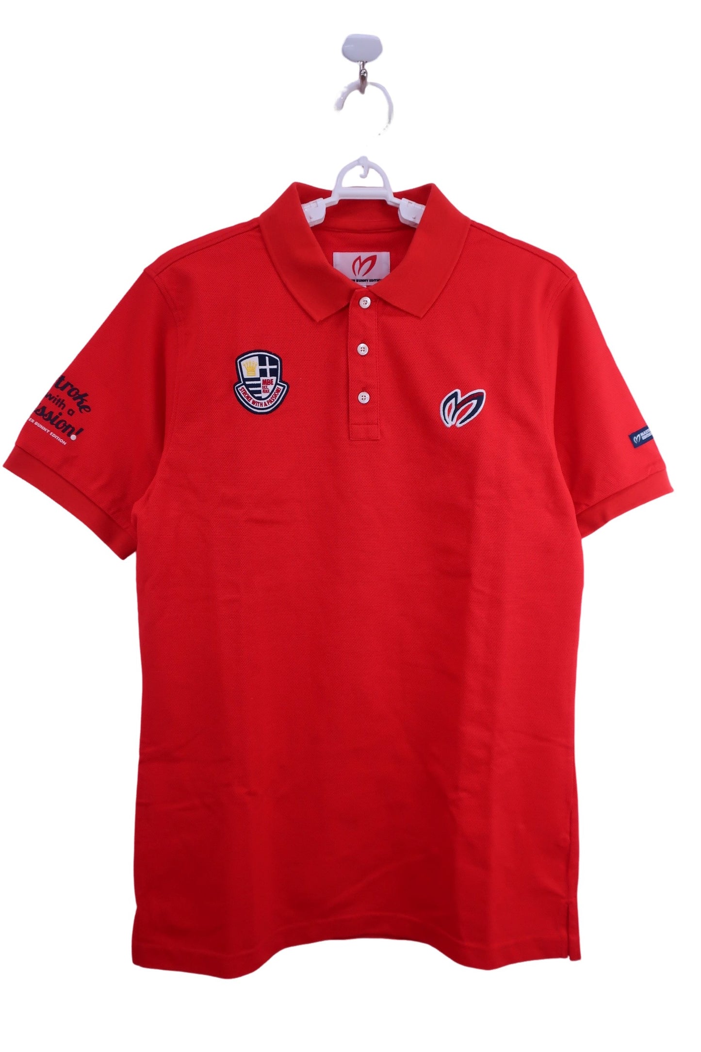 MASTER BUNNY EDITION(マスターバニーエディション) ポロシャツ 赤 メンズ 6 156-260600 A-1