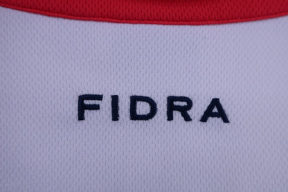 FIDRA(フィドラ) ポロシャツ 白赤 メンズ L A-7