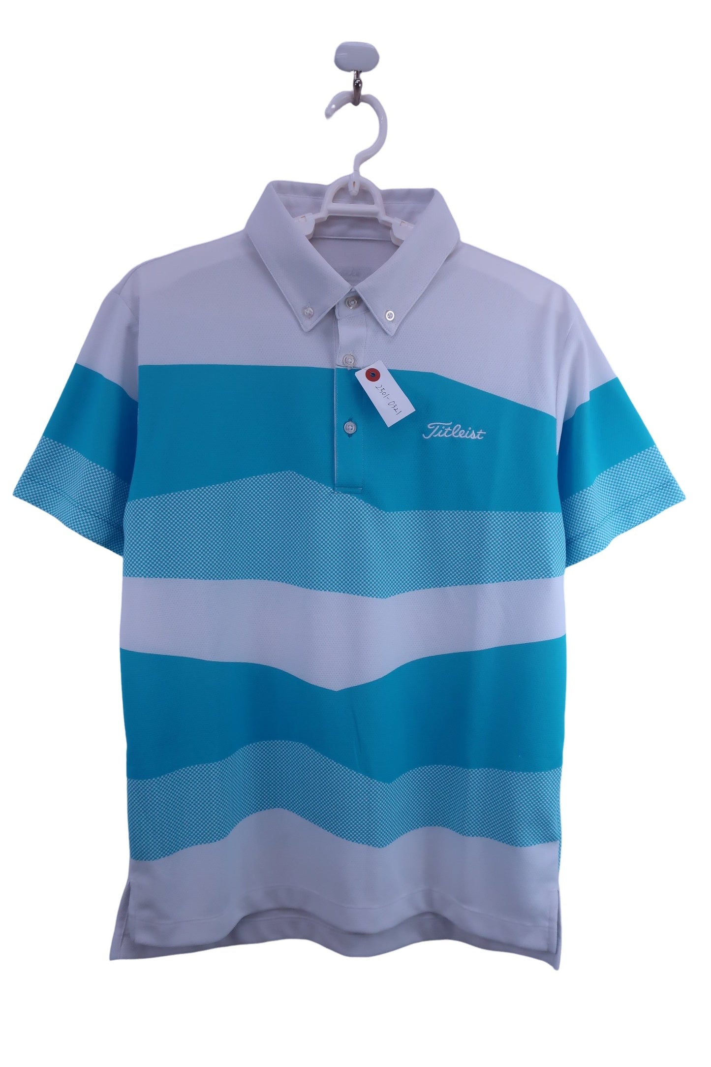 Titleist(タイトリスト) ポロシャツ 白水色 メンズ L B-1