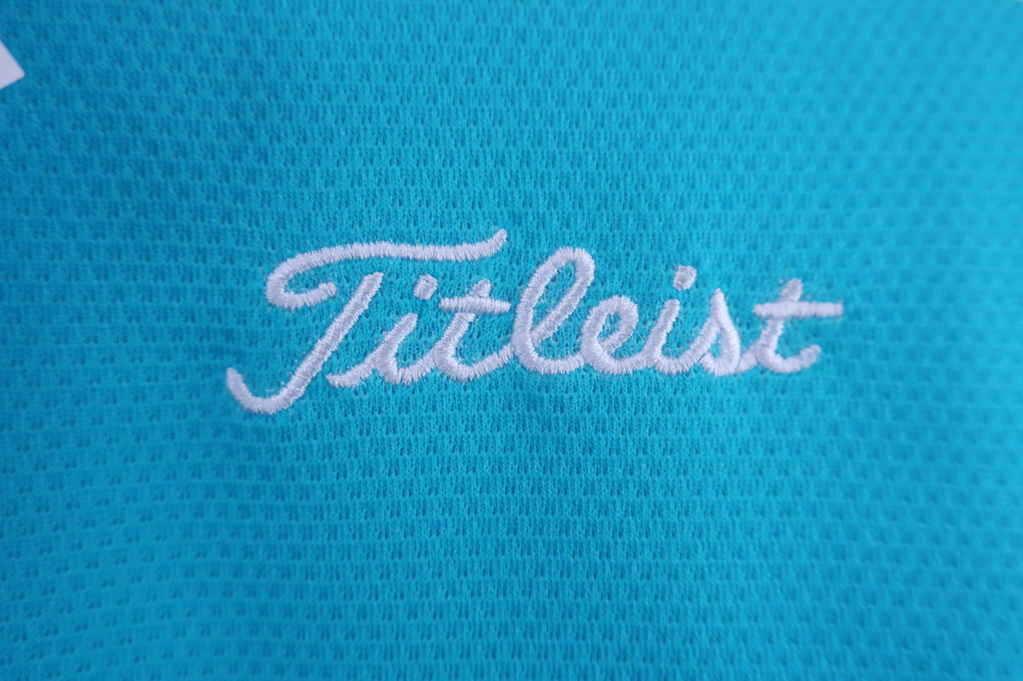 Titleist(タイトリスト) ポロシャツ 白水色 メンズ L B-2