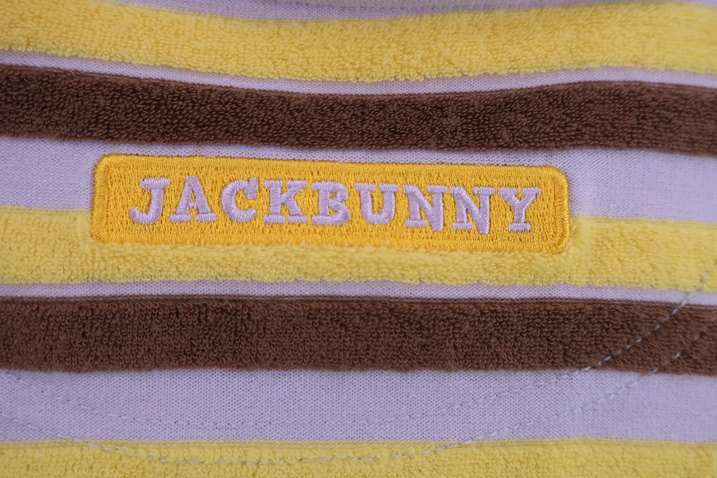 Jack Bunny(ジャックバニー) ポロシャツ ベージュ黄色ボーダー メンズ 6 262-8160515 B-6