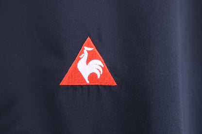 le coq sportif(ルコックスポルティフ) 半袖ハーフジップシャツ 黒 メンズ L A-2