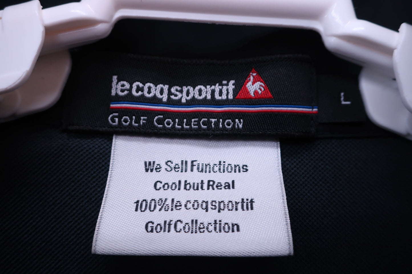 le coq sportif(ルコックスポルティフ) 半袖ハーフジップシャツ 黒 メンズ L A-3
