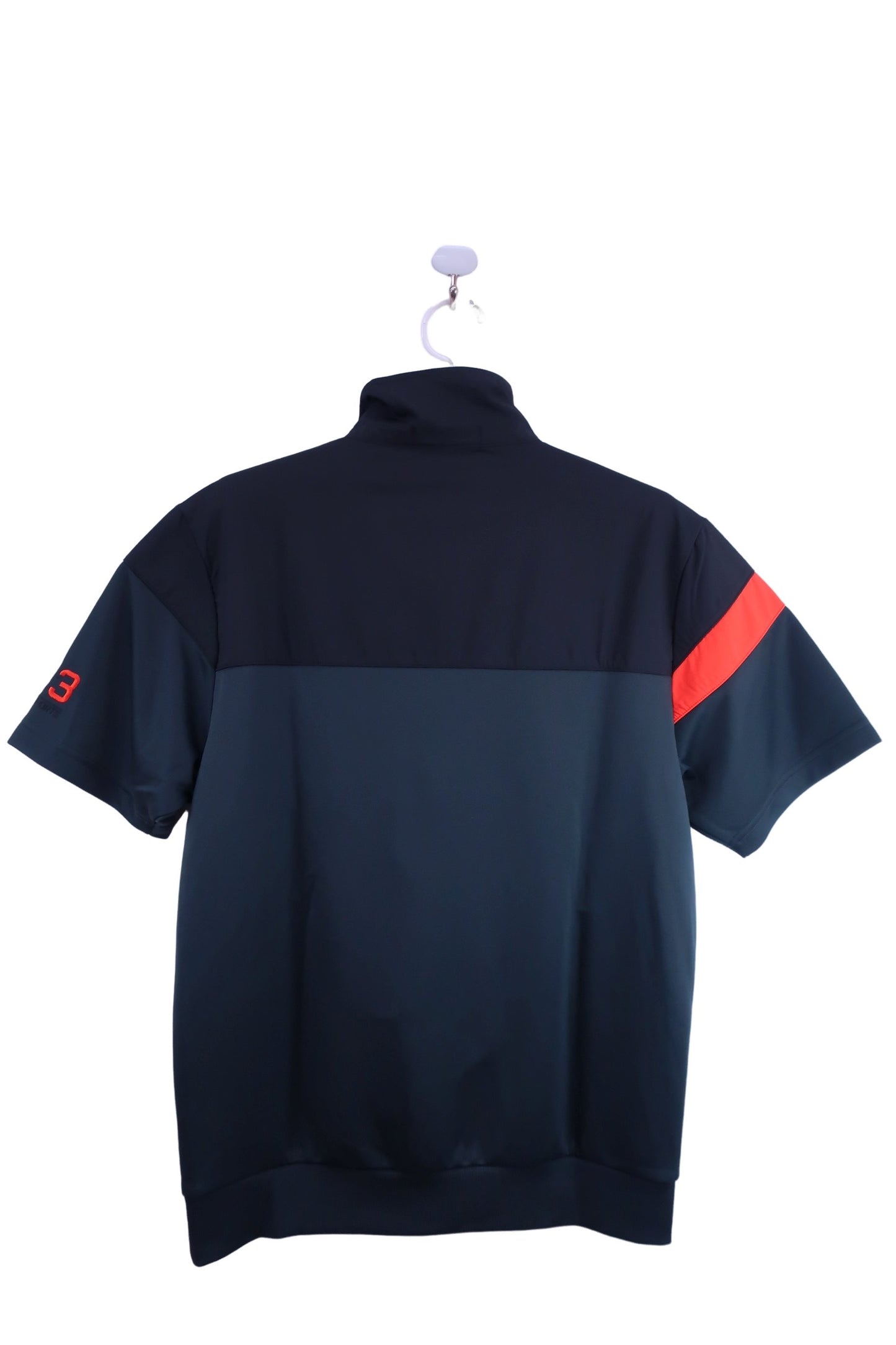 le coq sportif(ルコックスポルティフ) 半袖ハーフジップシャツ 黒 メンズ L A-5
