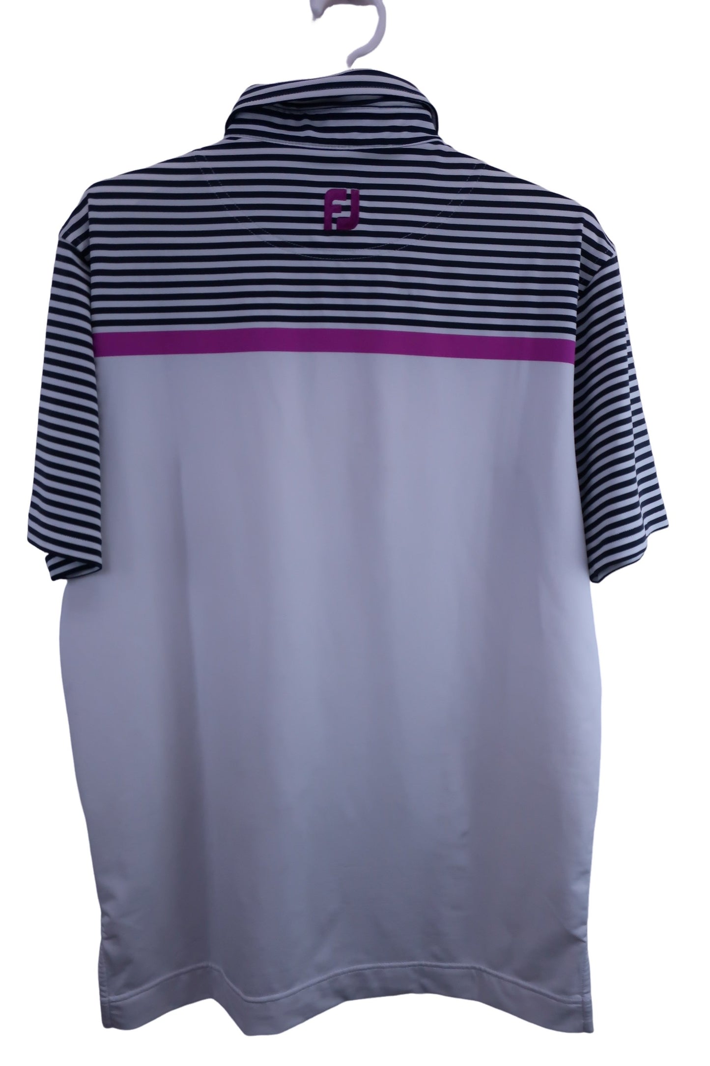 FOOTJOY(フットジョイ) ポロシャツ 白黒ボーダー メンズ L B-6
